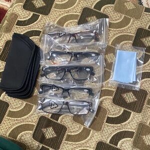 Pack of 5 Reading Glasses +2.75 Strength – Mixed Styles – New in Bags